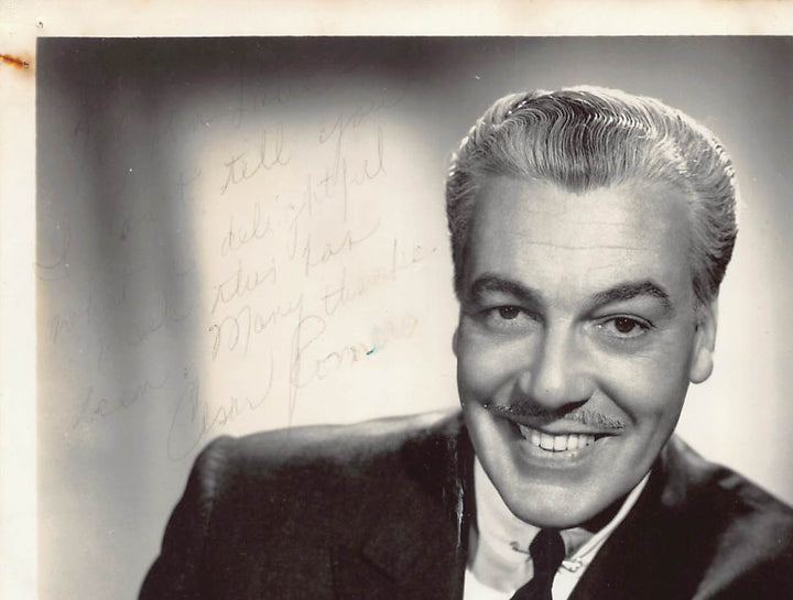 Cesar Romero Batman Joker TV and Film Actor Autograph Signed Vintage 8x10 Photo