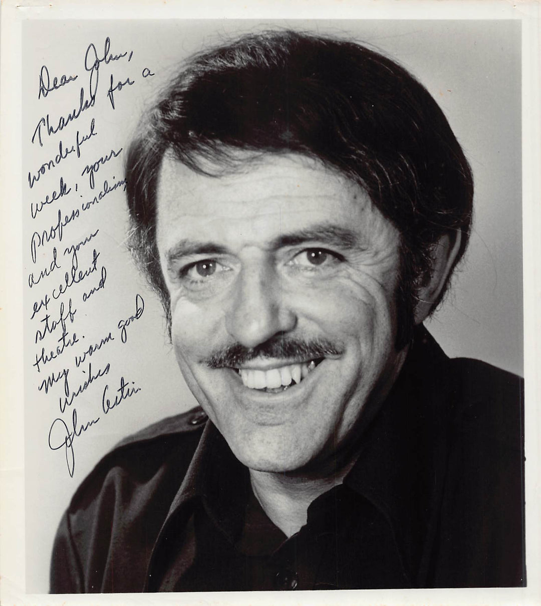 John Astin Addams Family Gomez TV Actor Autograph Signed Vintage 8x10 Photo