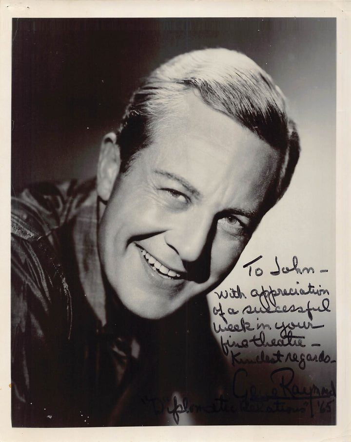 Gene Raymond Flying Down to Rio Film Actor Autograph Signed Vintage 8x10 Movie Photo 1965