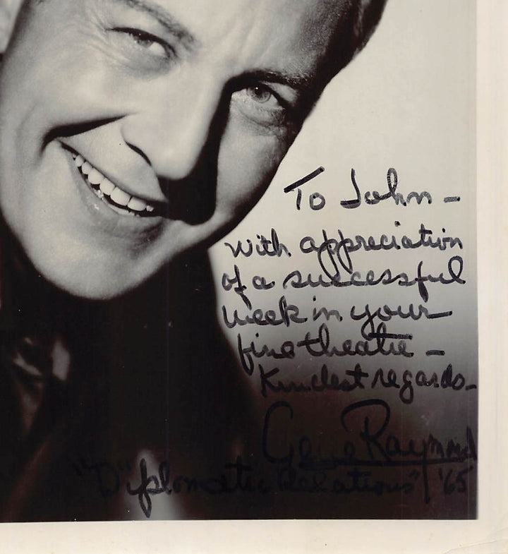 Gene Raymond Flying Down to Rio Film Actor Autograph Signed Vintage 8x10 Movie Photo 1965
