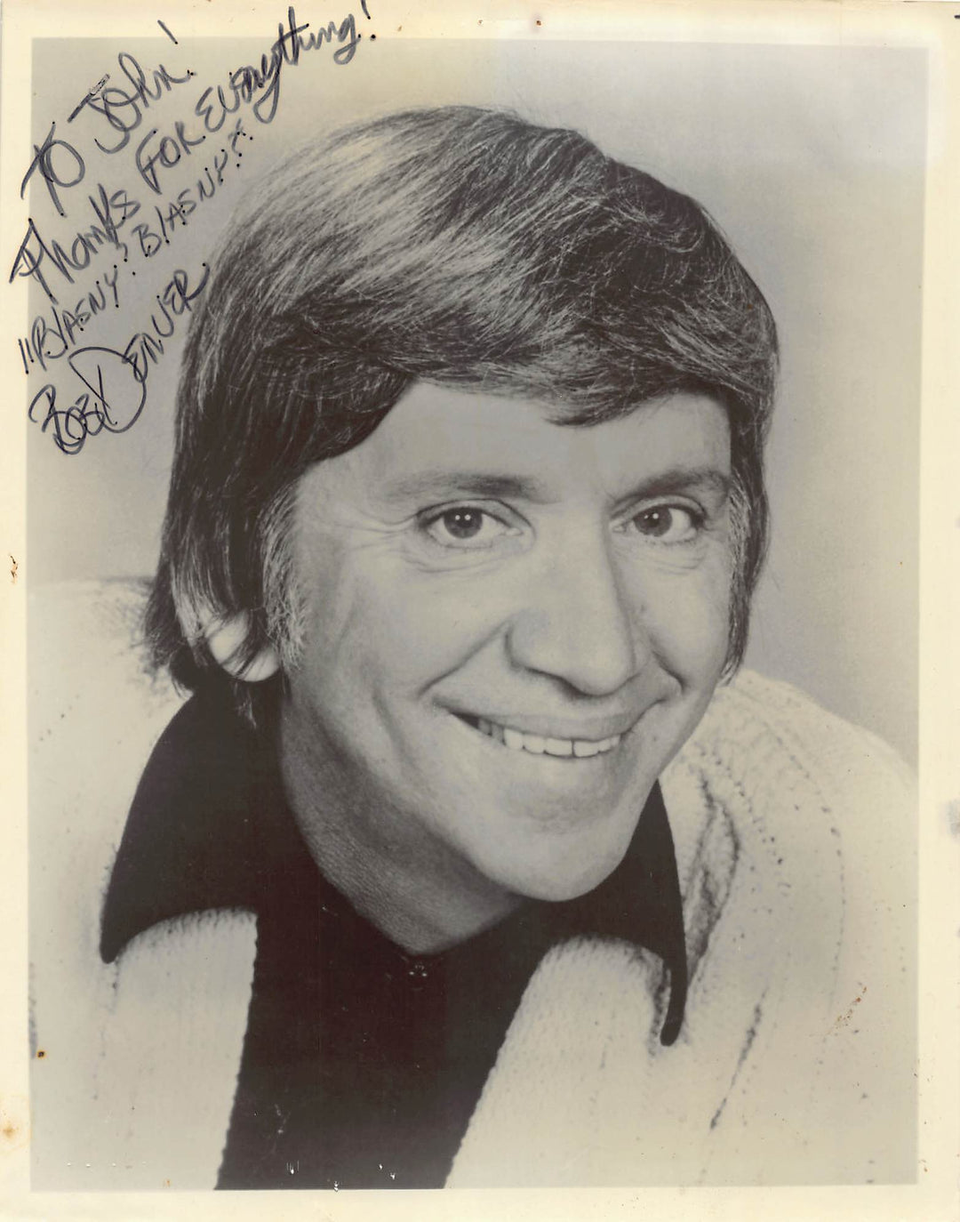Bob Denver Gilligan's Island TV Actor Autograph Signed Vintage 8x10 Photo 1985