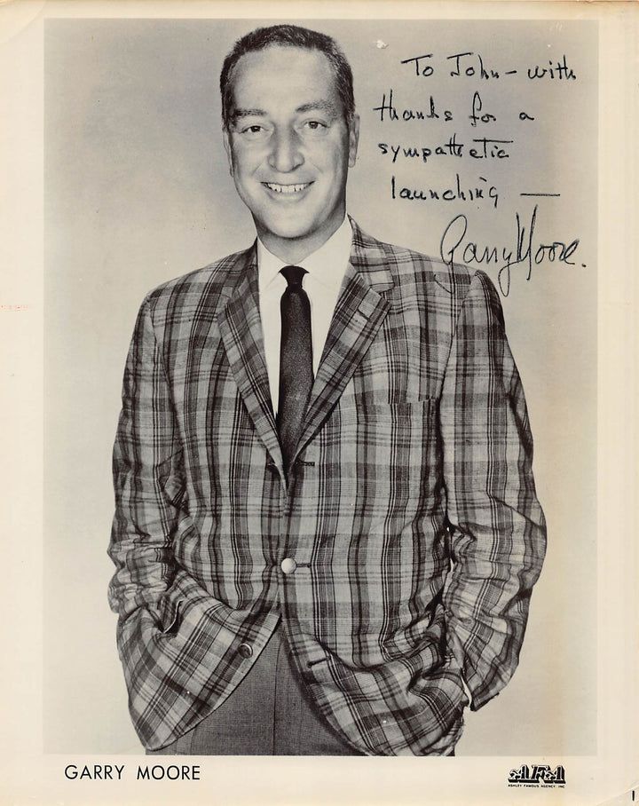 Garry Moore I've Got a Secret TV Host Autograph Signed Vintage 8x10 Photo