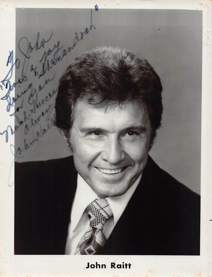 John Raitt Carousel Pajama Game Broadway Star Autograph Signed Vintage 8x10 Photo