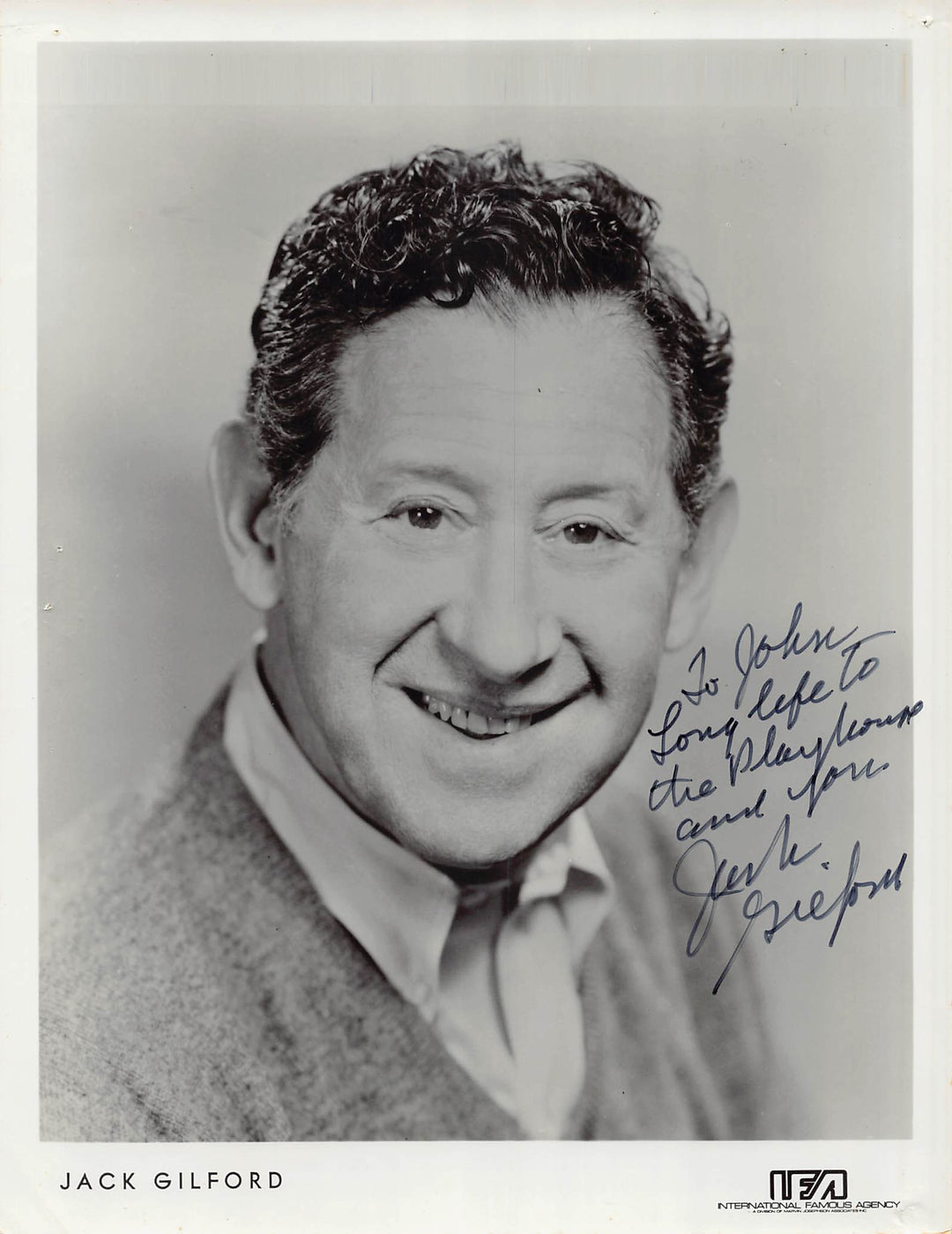Jack Gilford Save the Tiger Cocoon Film Actor Autograph Signed Vintage 8x10 Photo