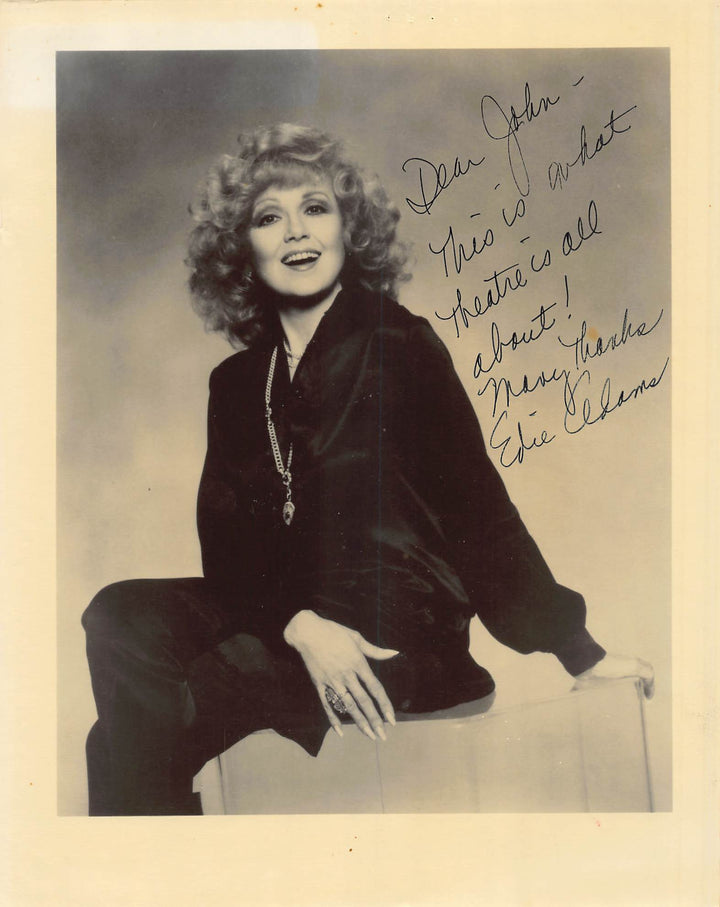 Edie Adams Li'l Abner Broadway and TV Actress Autograph Signed Vintage 8x10 Photo