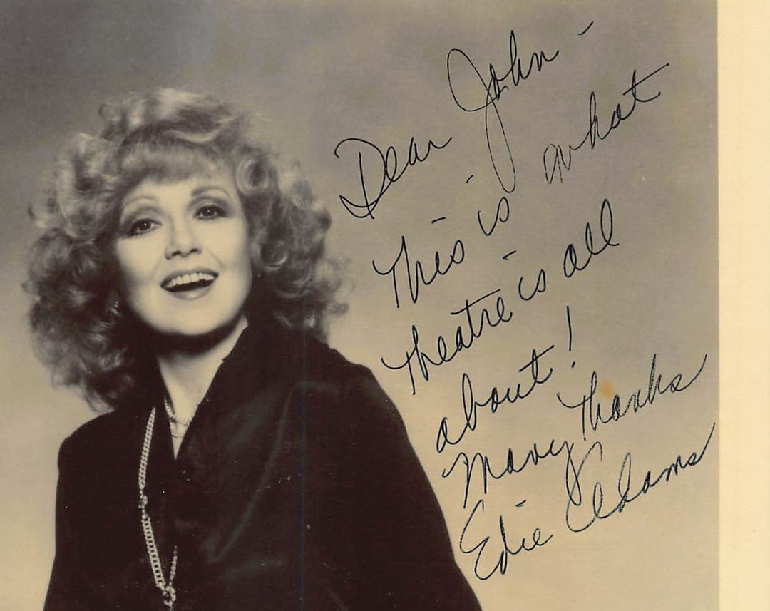 Edie Adams Li'l Abner Broadway and TV Actress Autograph Signed Vintage 8x10 Photo