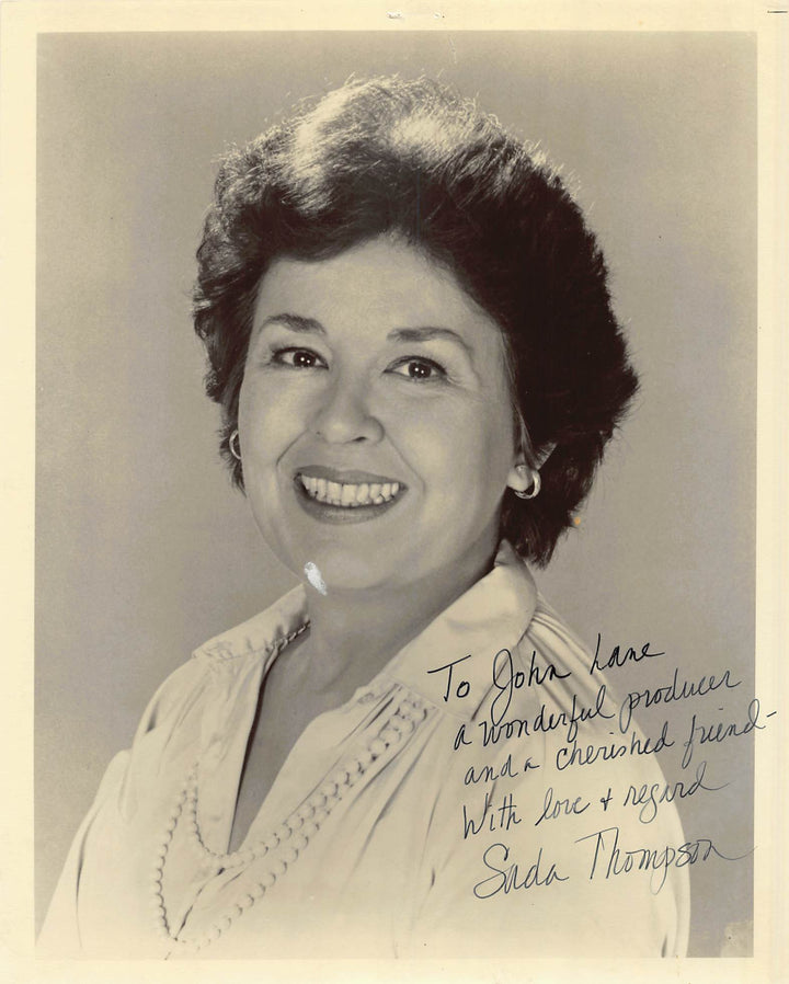 Sada Thompson Family TV Series Emmy Winning Actress Autograph Signed Vintage 8x10 Photo