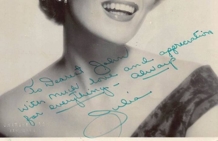 Julia Meade Pillow Talk TV Spokeswoman Actress Autograph Signed Vintage 8x10 Photo