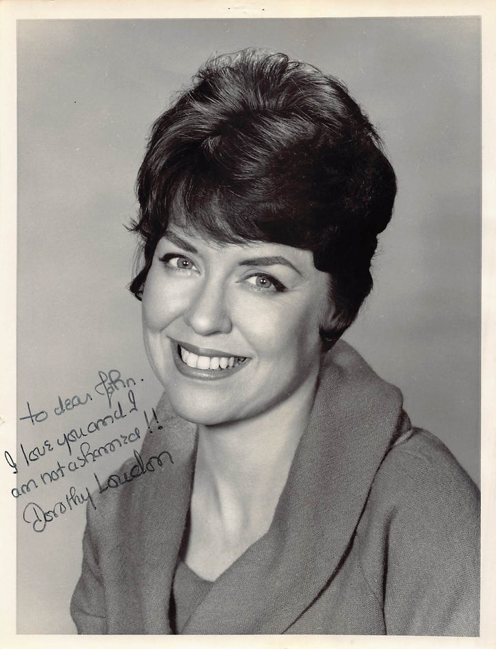 Dorothy Loudon Annie Miss Hannigan Broadway Actress Autograph Signed Vintage Photo