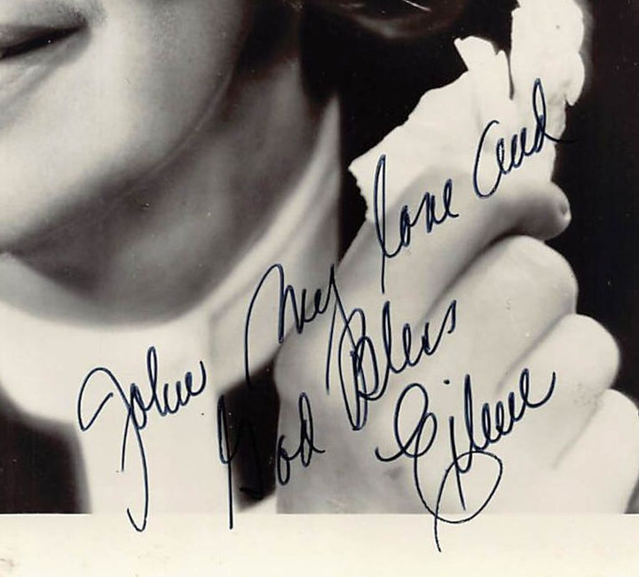 Eileen Heckart Butterflies Are Free Movie Actress Autograph Signed Promo Photo