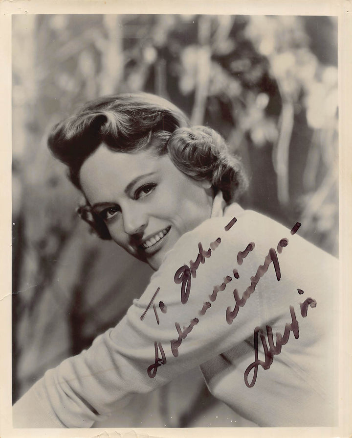 Alexis Smith Rhapsody in Blue Movie Actress Autograph Signed Promo Photo