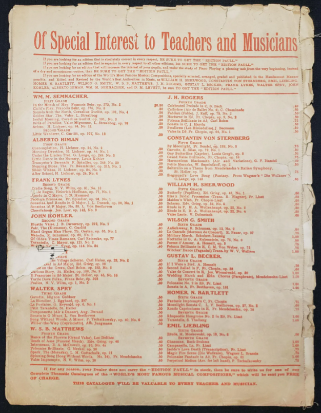 President Abraham Lincoln Centennial Grand March Antique Sheet Music Broadside