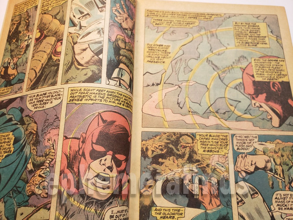 Daredevil vs Man-Thing Vintage Marvel Comic Book - Daredevil #114