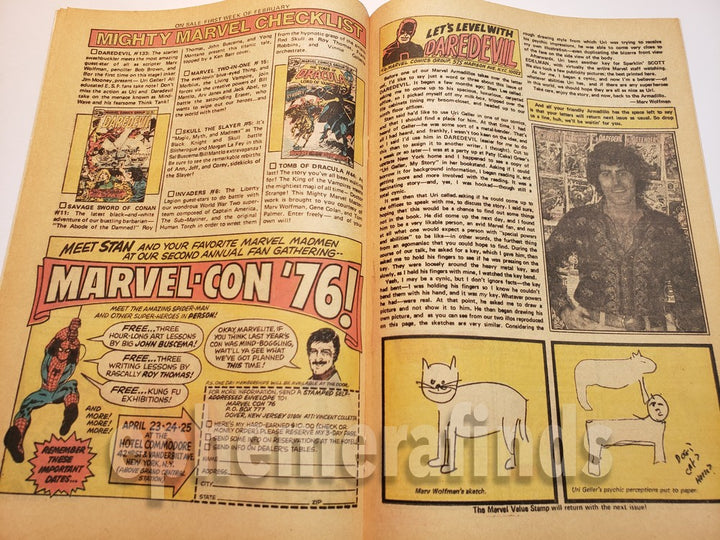 Daredevil vs Mind-Wave Vintage Marvel Comic Book - Daredevil #133