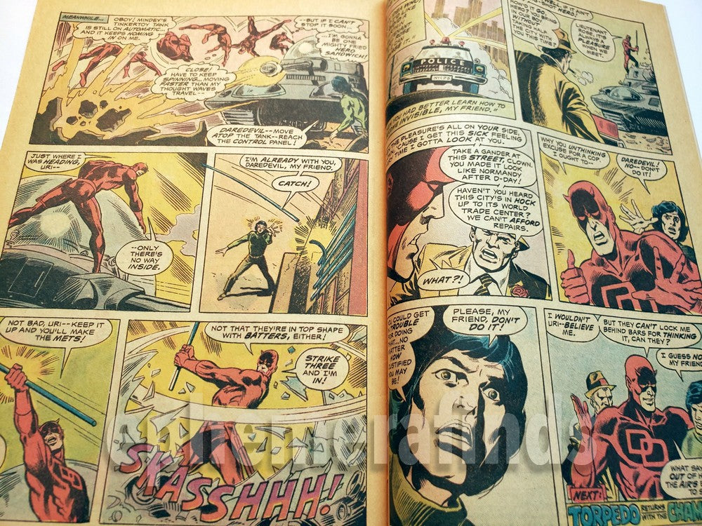 Daredevil vs Mind-Wave Vintage Marvel Comic Book - Daredevil #133