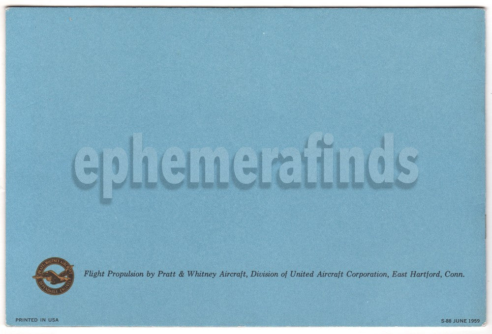 Pratt & Whitney JTF10 (TF30) F6D Missileer Turbofan Jet Engine Advertising Booklet