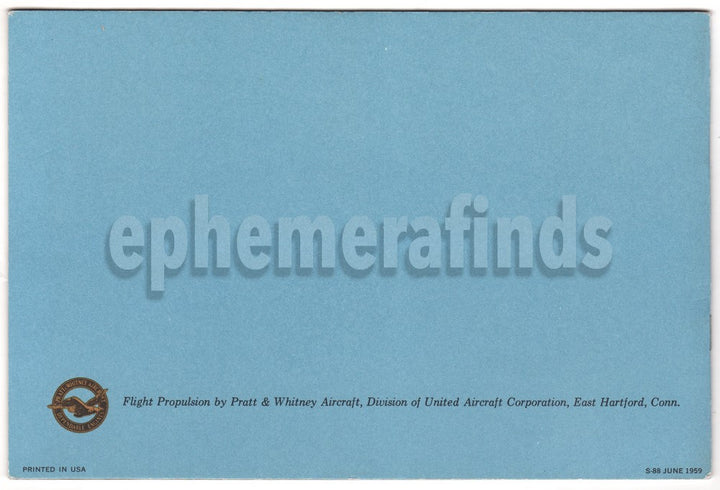 Pratt & Whitney JTF10 (TF30) F6D Missileer Turbofan Jet Engine Advertising Booklet