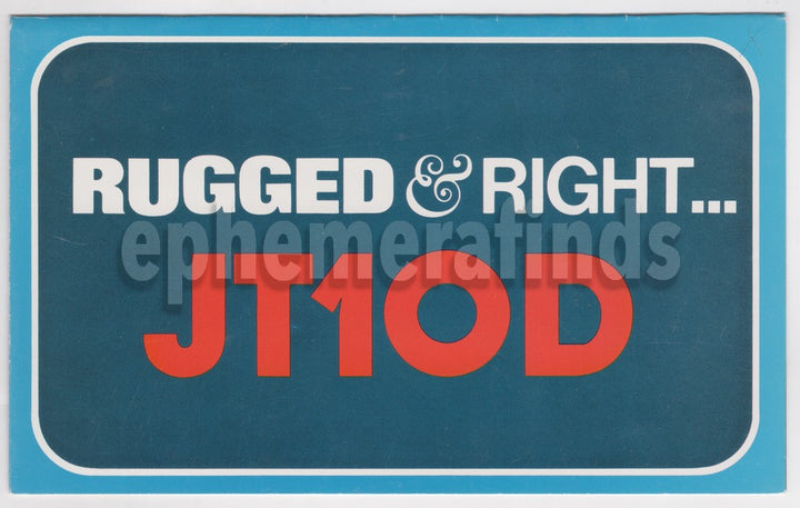 Pratt & Whitney PW2000 JT10D Aircraft Jet Engine Aviation Advertising Brochure