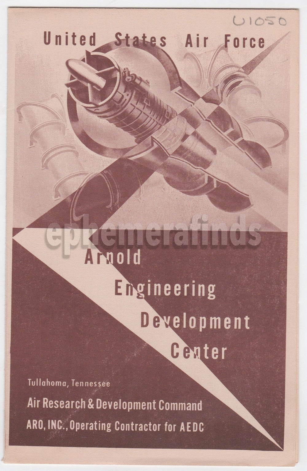 Tullahoma Arnold Engineering Development Center Vintage Aviation Brochure