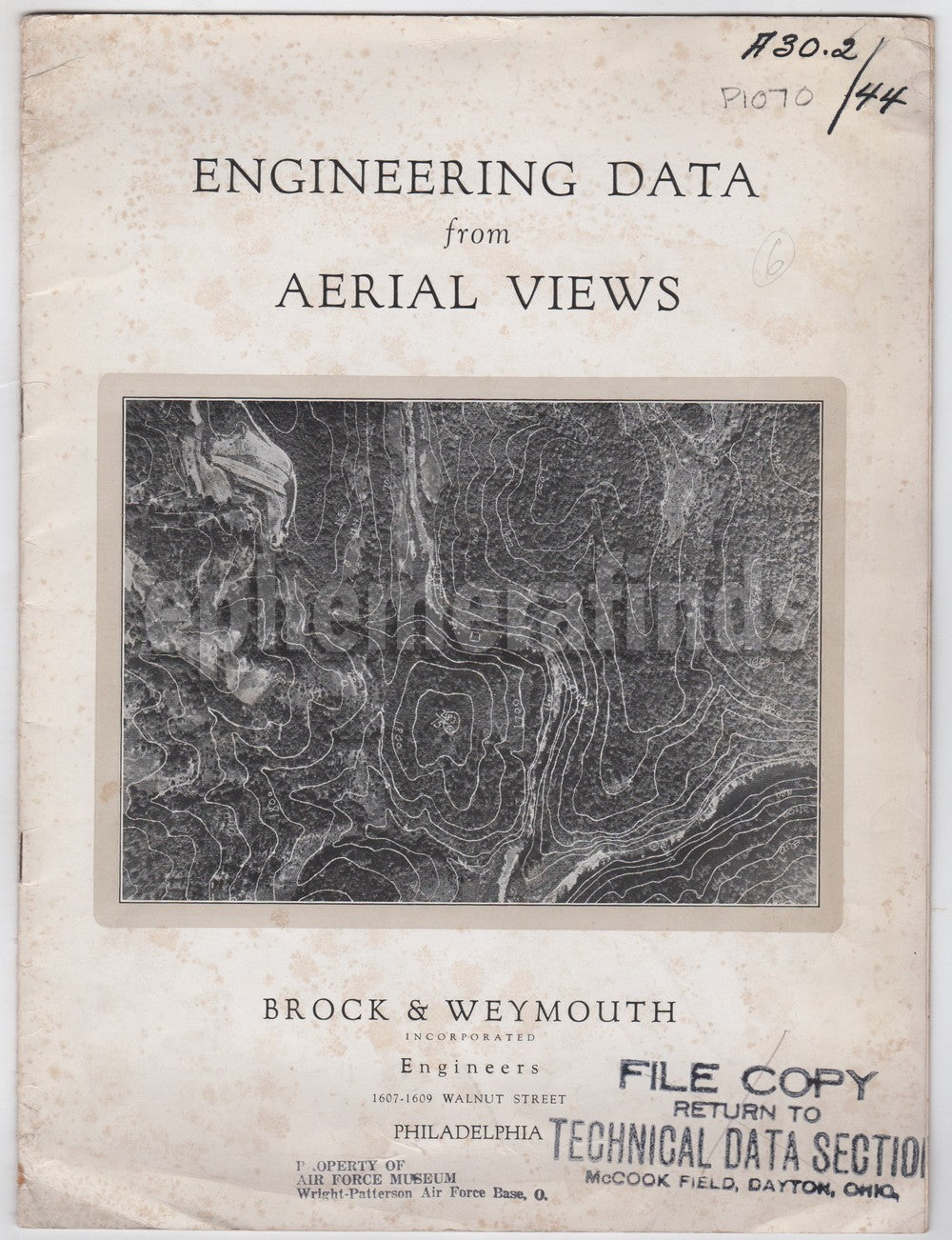 Brock & Weymouth Historic Early Aviation Photogrammetry Photo Topograp ...