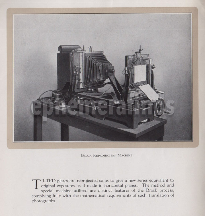 Brock & Weymouth Historic Early Aviation Photogrammetry Photo Topography Book 1925
