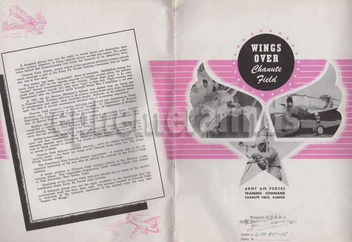 Chanute Field Illinois Air Force Base WWII Era Military Aviation Yearbook