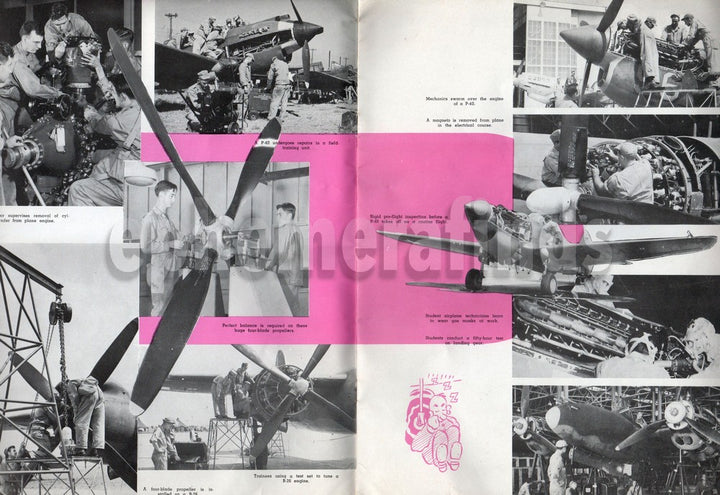 Chanute Field Illinois Air Force Base WWII Era Military Aviation Yearbook