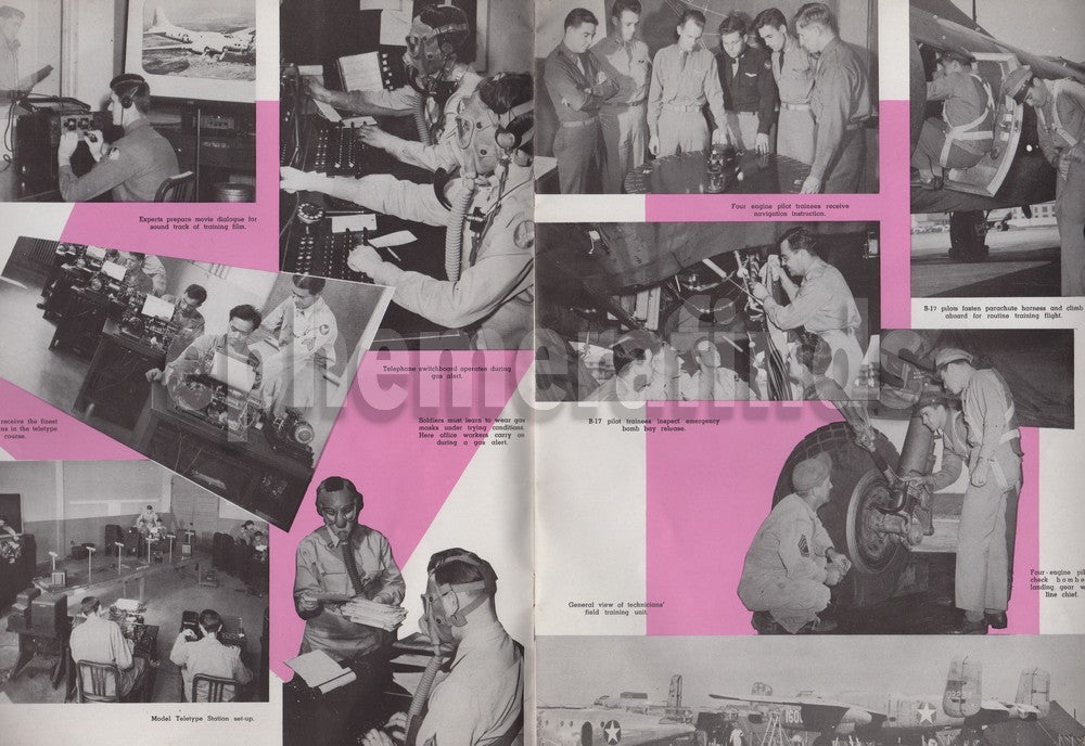 Chanute Field Illinois Air Force Base WWII Era Military Aviation Yearbook