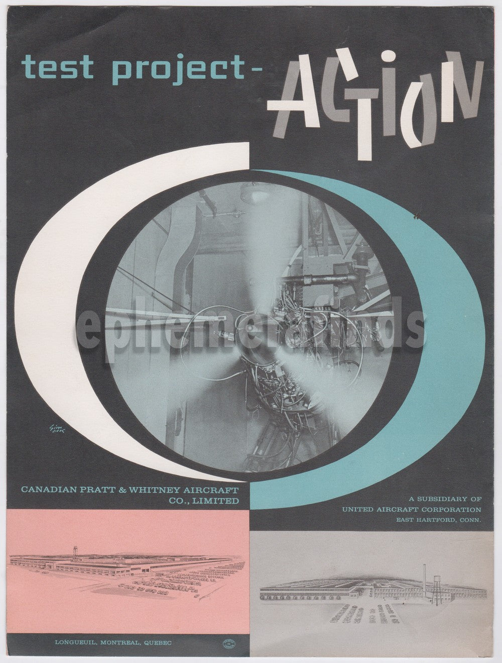 Pt6 First Engine Pratt & Whitney PT6 Turboprop Plane Engine Vintage Advertising Brochur ...
