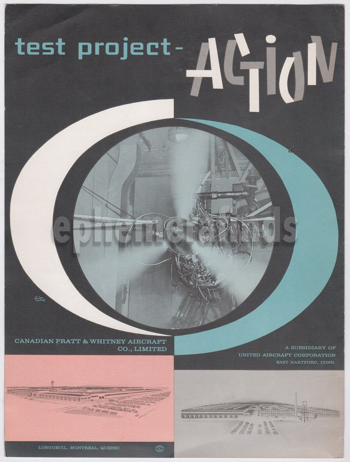 Pratt & Whitney PT6 Turboprop Plane Engine Vintage Advertising Brochure