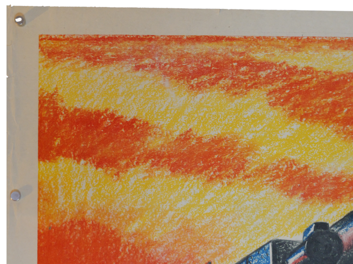 British WWII Homefront Propaganda Poster Railway Howitzer Gun by Roland Davies