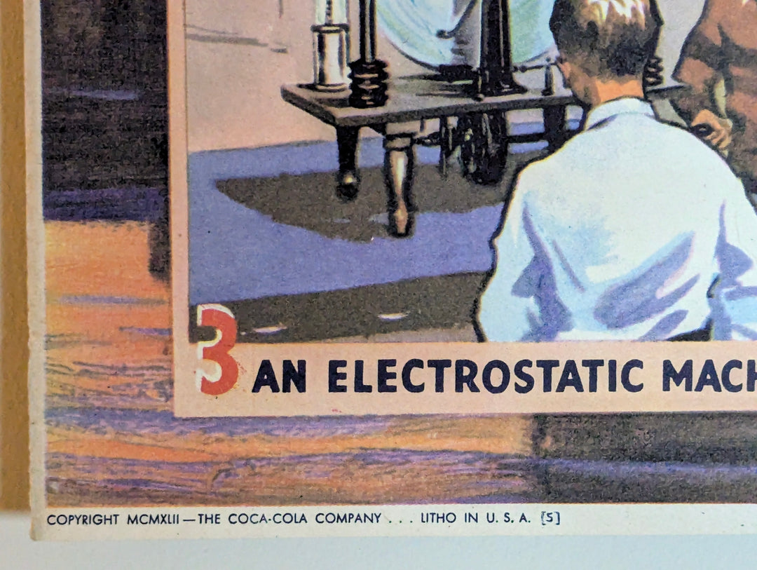 Electrical Power Station Vintage Coca Cola Graphic Art Educational Poster
