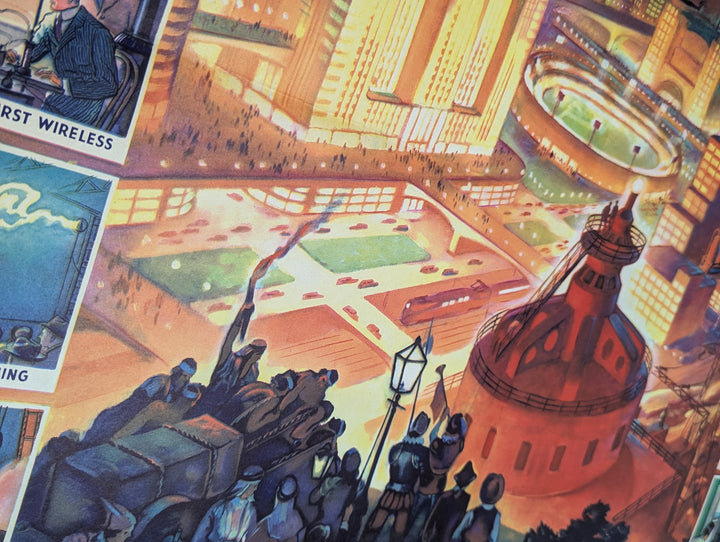 Industrial Americana Vintage Coca Cola Graphic Art Educational Poster