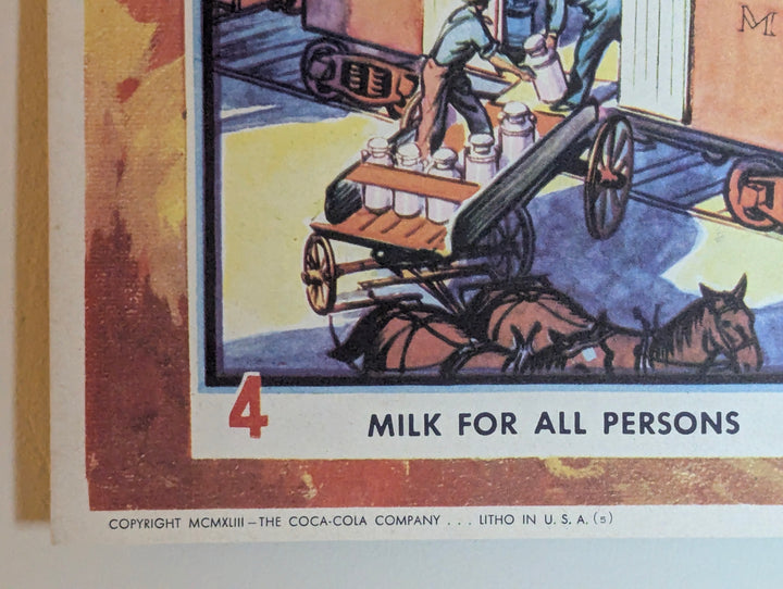 American Highways Trucking Vintage Coca Cola Graphic Art Educational Poster