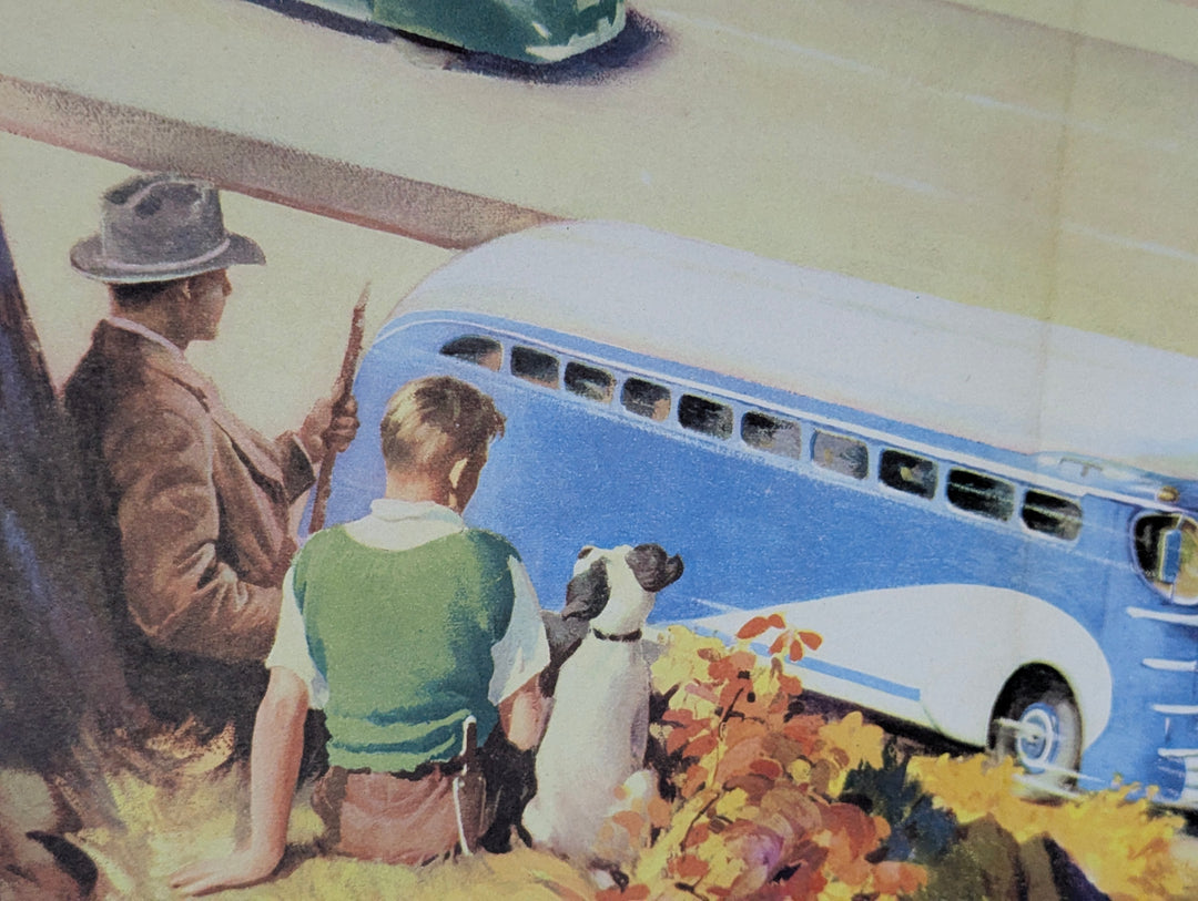 American Highways Trucking Vintage Coca Cola Graphic Art Educational Poster