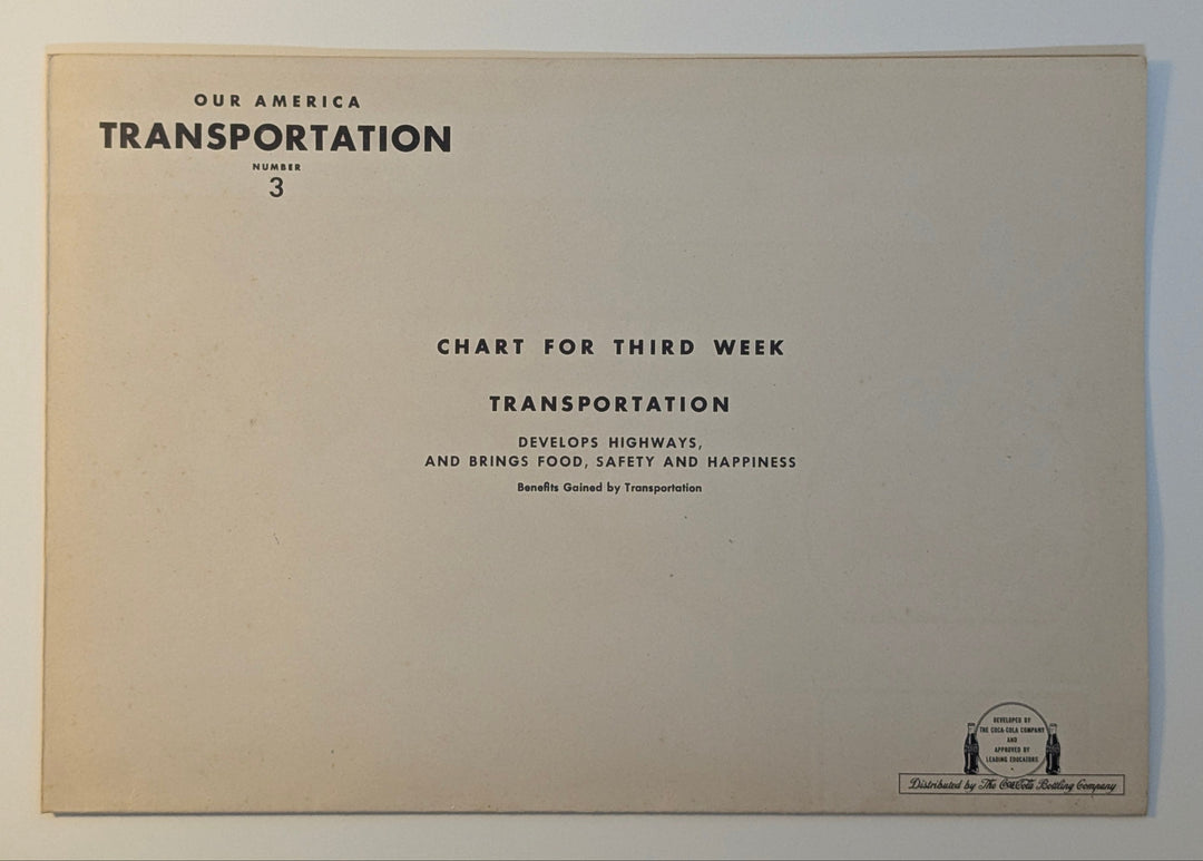 American Highways Trucking Vintage Coca Cola Graphic Art Educational Poster