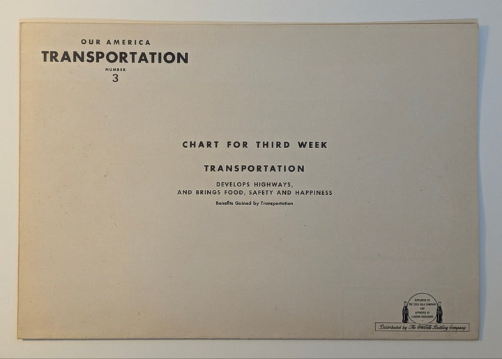 American Highways Trucking Vintage Coca Cola Graphic Art Educational Poster