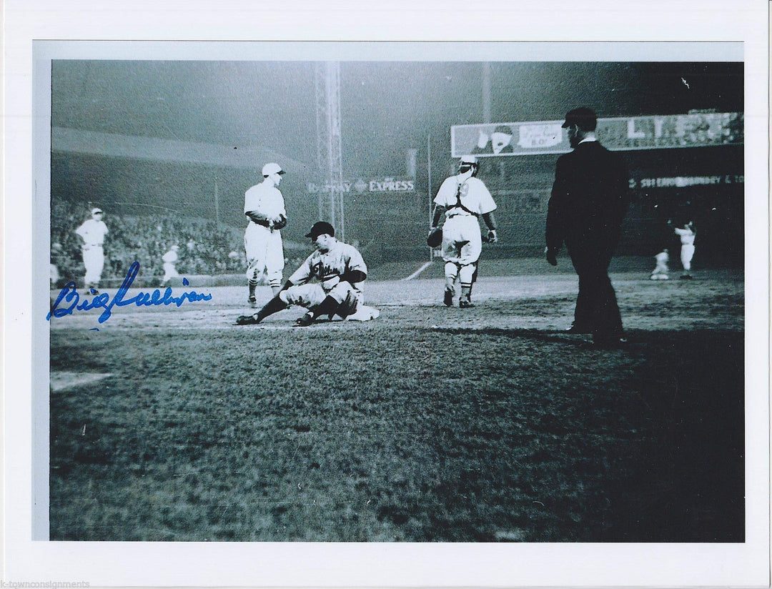 Billy Sullivan JR MLB Baseball Photo Reprint Autograph 1st Lighted Night Game