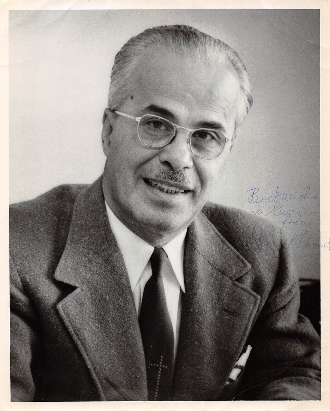 George Hamid Father of Modern Amusement Parks Vintage Autograph Signed Photo