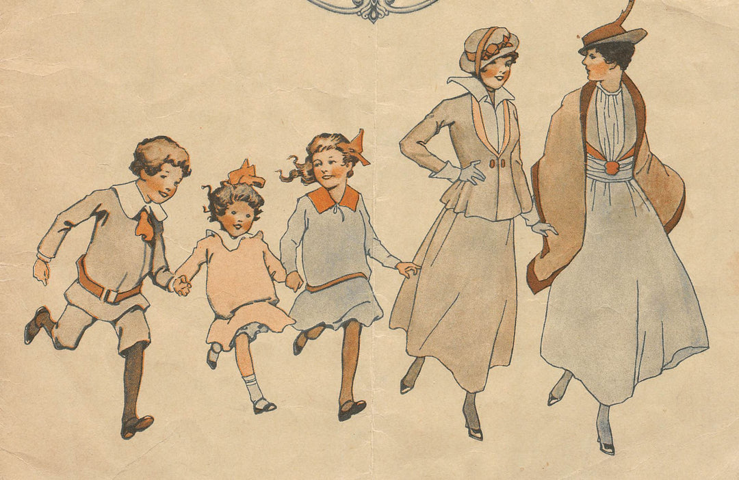 Liliputian Bazaar Best & Company Children's Clothing Antique Graphic Advertising Flyer