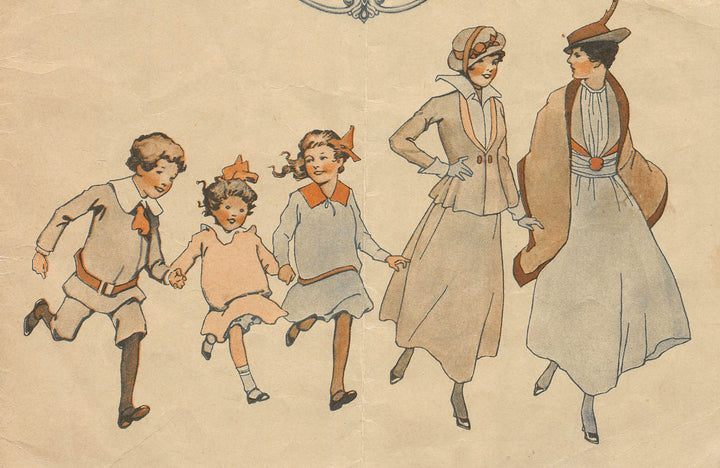 Liliputian Bazaar Best & Company Children's Clothing Antique Graphic Advertising Flyer