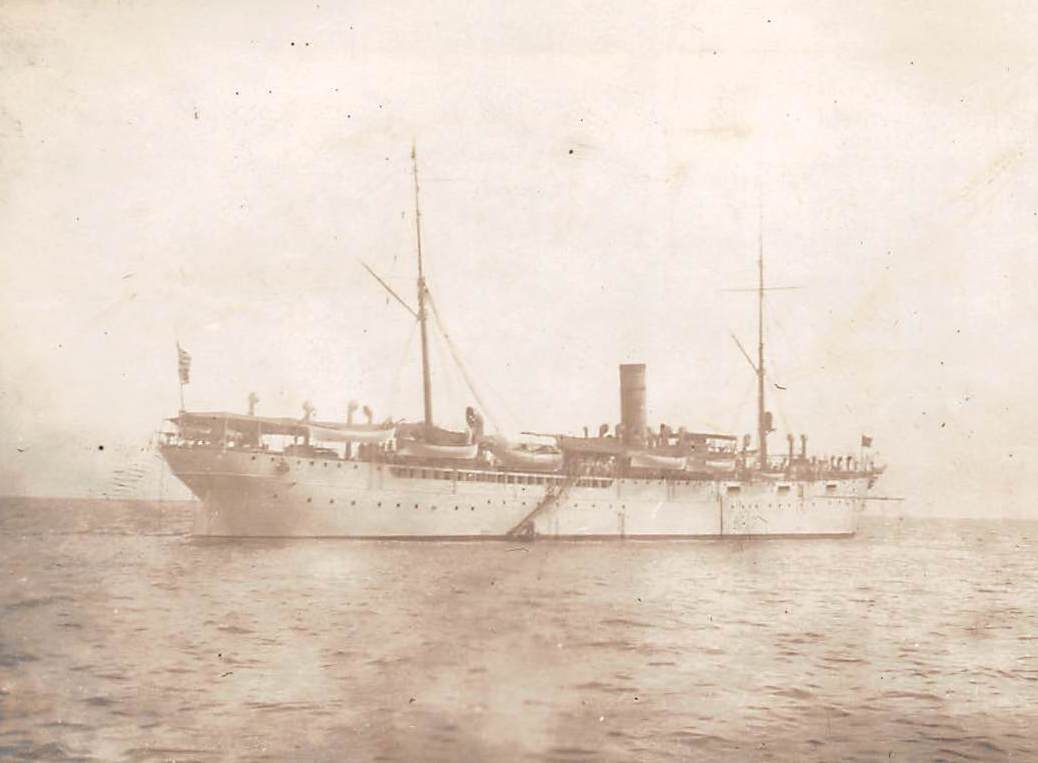 USS Rainbow Pacific Fleet Philippine Squadron Flagship Antique Snapshot Photo