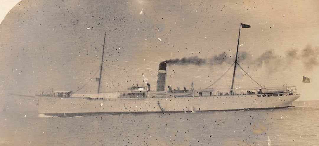 USAT McClellan Spanish American War Navy Ship Veracruz Antique Snapshot Photo