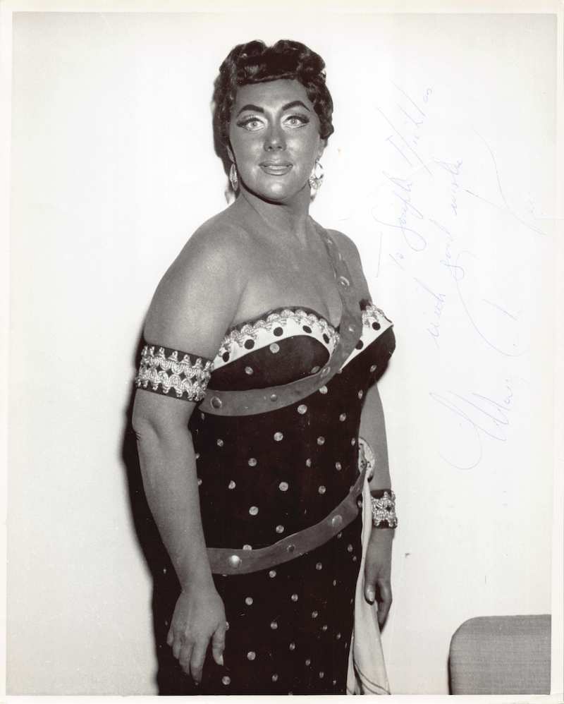 Mary Curtis Verna Italian Themed Opera Singer Original Autograph Signed Photo