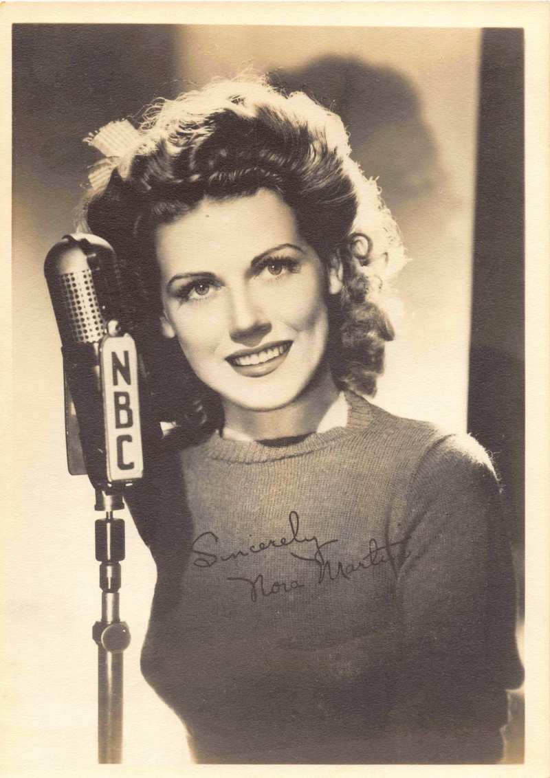 Nora Martin Hollywood Canteen Movie Actress Singer Vintage NBC Studio Photo