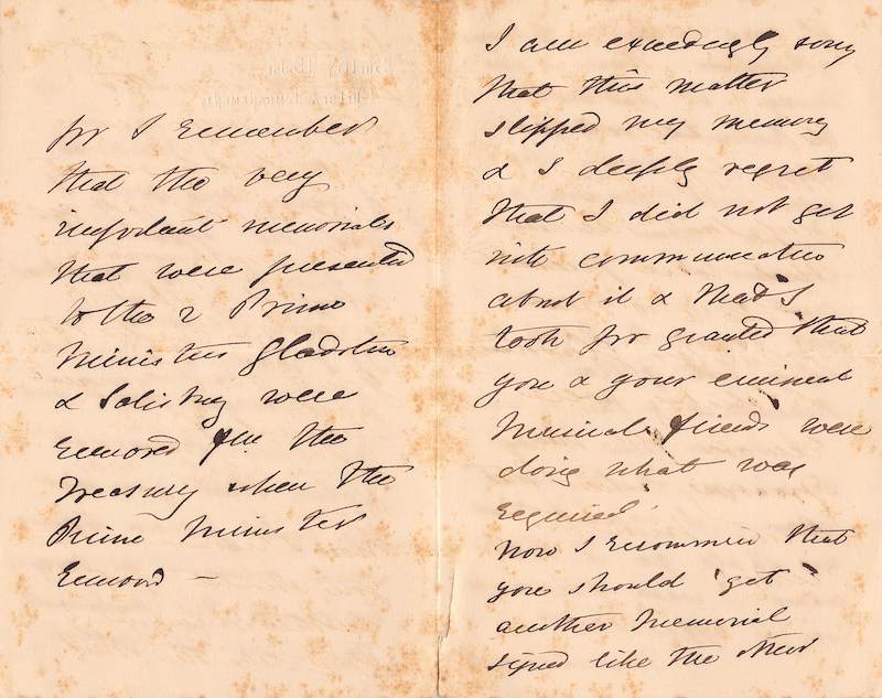 Shelley House Chelsea Embankment London Antique Theatre Letter 1888