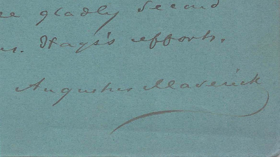 Augustus Maverick Brooklyn Argus Newspaper Editor Autograph Signed Letter 1875