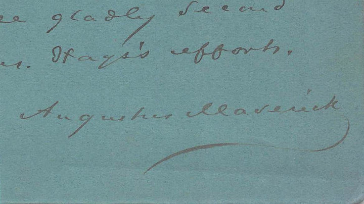 Augustus Maverick Brooklyn Argus Newspaper Editor Autograph Signed Letter 1875