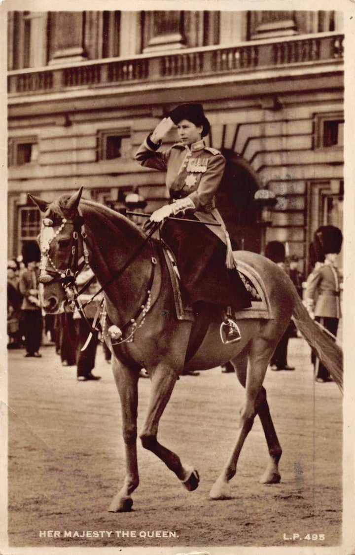 Rare Her Majesty the Queen Elizabeth Vintage Photo Postcard 1952