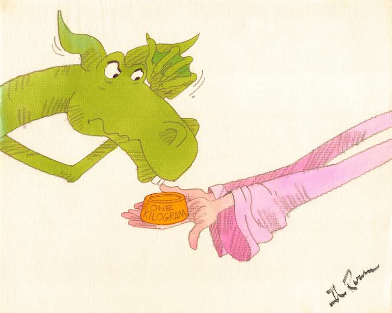 Princess and the Dragon Original Signed Watercolor Illustration Art Set by Jack Rosen